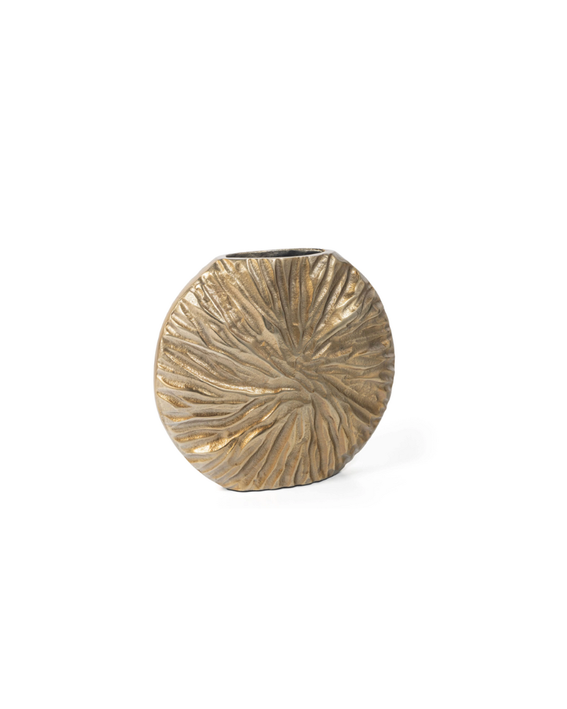 Celestia Metal Vase - Gold
