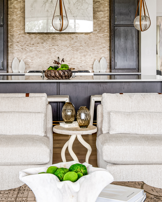 Kaleidoscope Glass Vase - Taupe