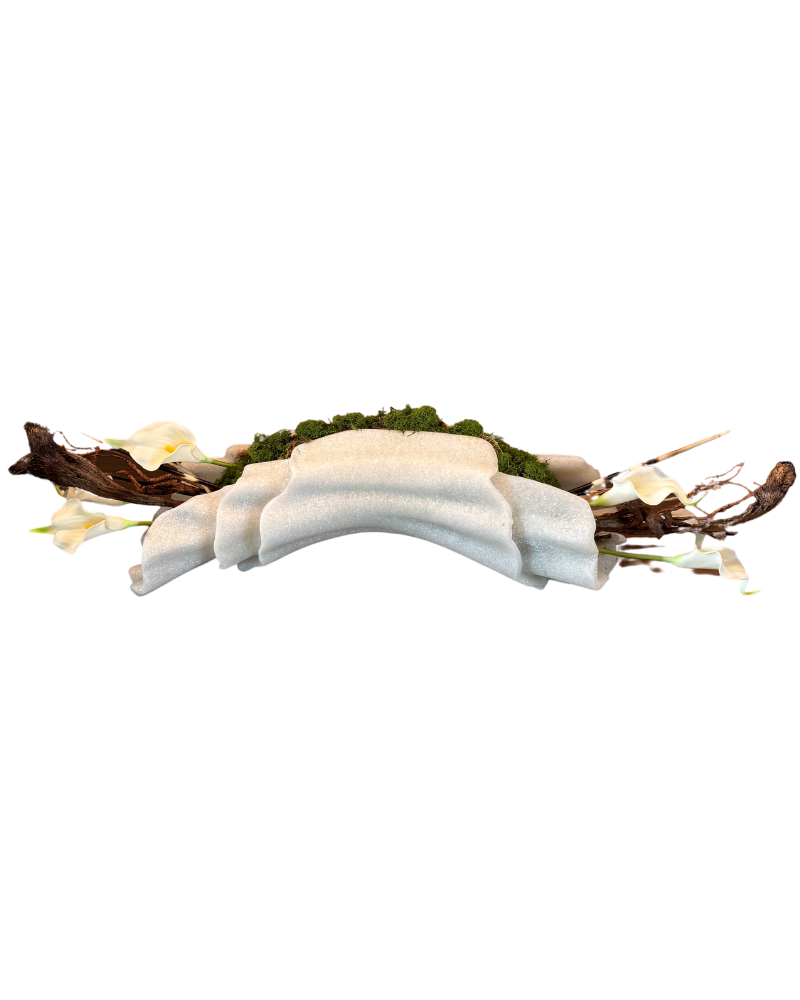 Custom Floral - Arches, White