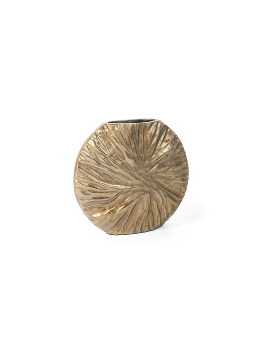 Celestia Metal Vase - Gold