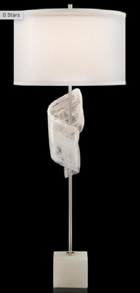 Furls Of White Lamp