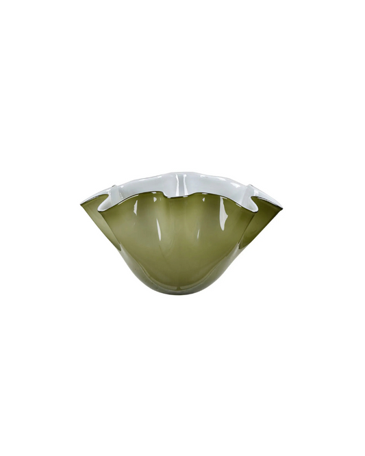 Green Wavy Coralie Bowl