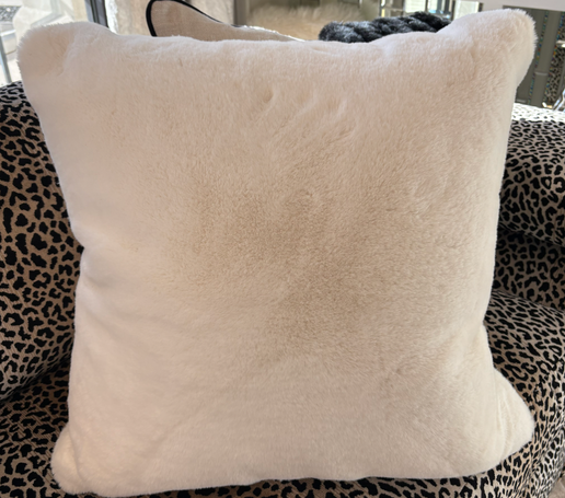 White Fur Pillow