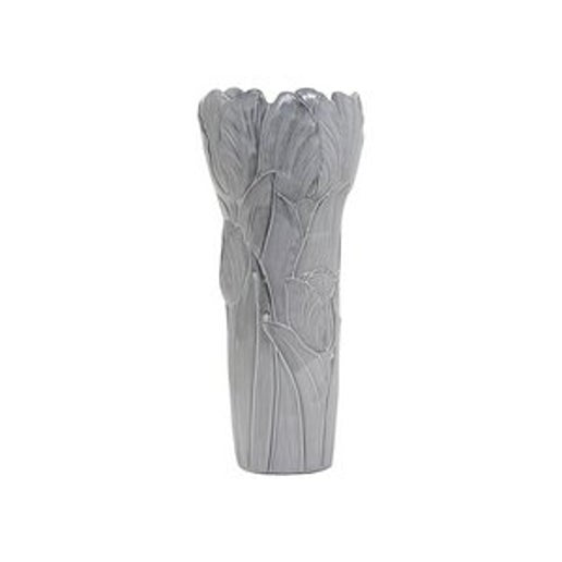 Tulip Glazed White Vase
